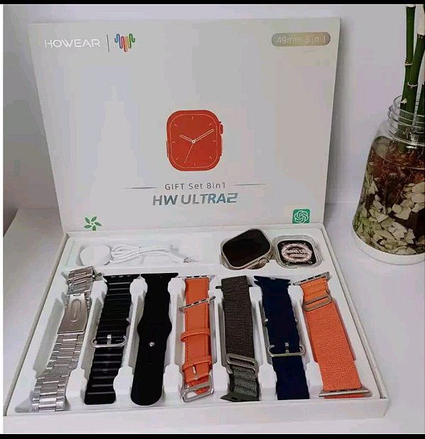 Relogio digital smartwacht howear hw ultra 2 8 em 1