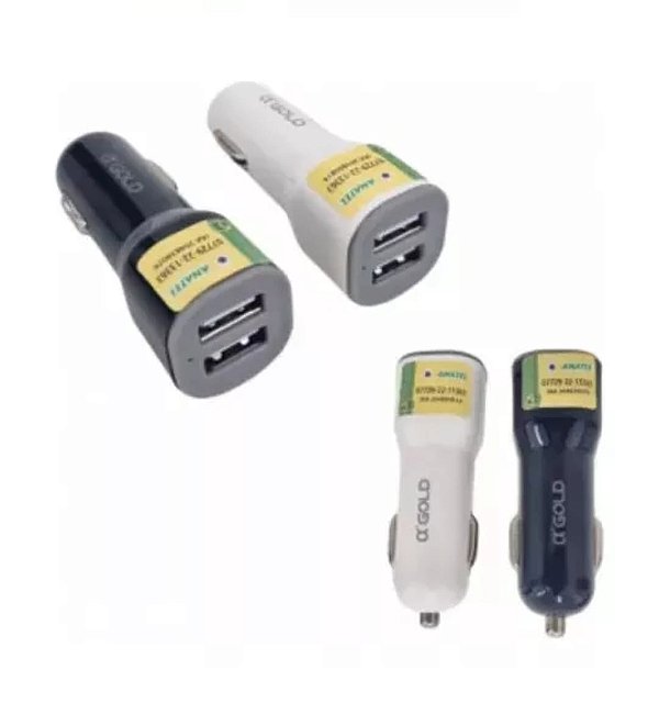 Carregador veicular rapudo 3.1a 2 usb ox'gold cj010-4