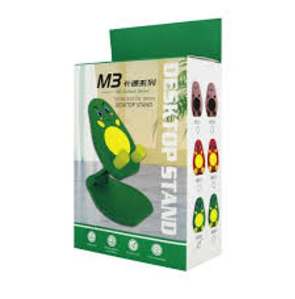 Suporte de celular de mesa stand verde m3suporte de mesa