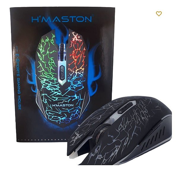 Mouse gamer led h'maston a8