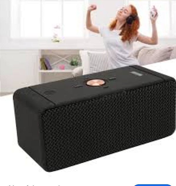Caixa de som karaoke bluetooth/aux/tf recarregavel h'maston mx06