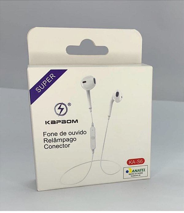 Fone de ouvido bluetooth kapbom ka-s6