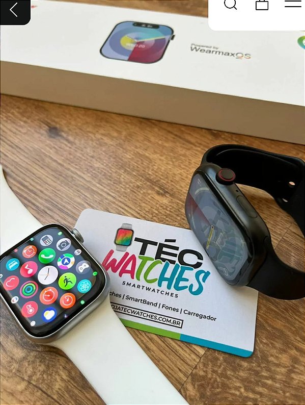 Relogio digital smartwacht amoled wearmaxos 45mm