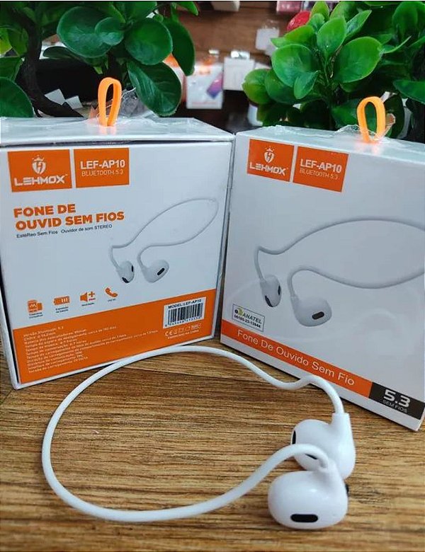 Fone de ouvido bluetooth esportivo lehmox lef-ap10 - CLICK IMPORTADOS ELETRONICOS