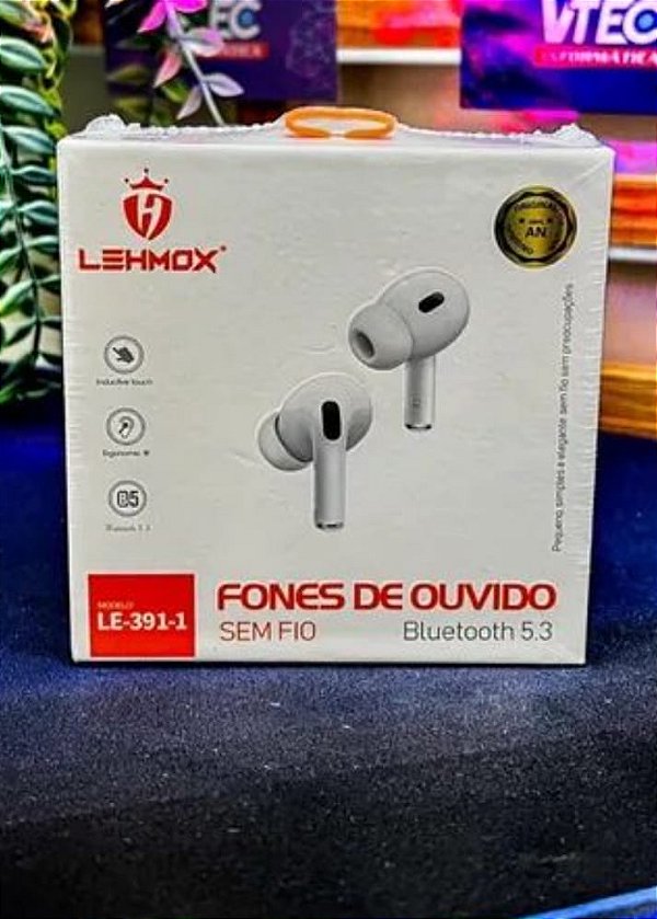 Fone de ouvido bluetooth lehmox lef-391-1