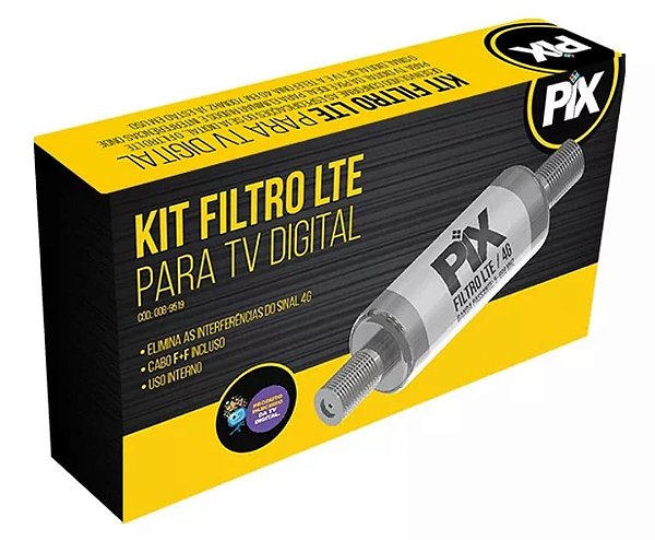 Kit filtro lte para tv digital pix