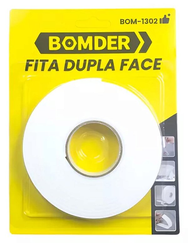 Fita dupla face bomder bom-1302