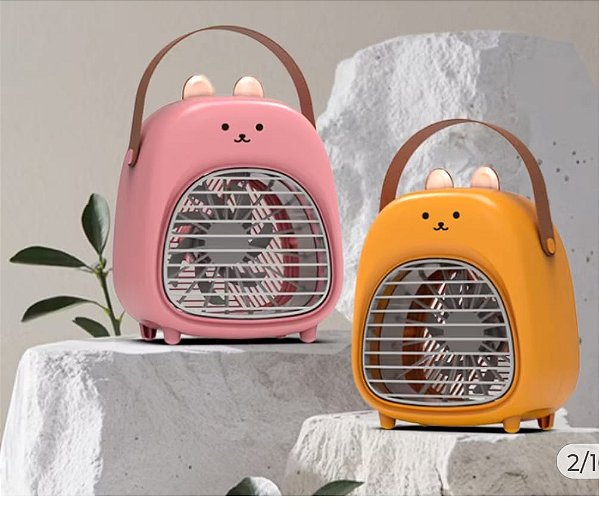 Ventilador umidificador de mesa spray fan fs-246