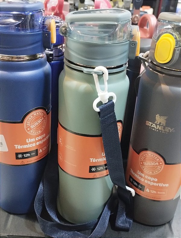 Garrafa termica stanley aço inoxidavel 800 ml wu-024