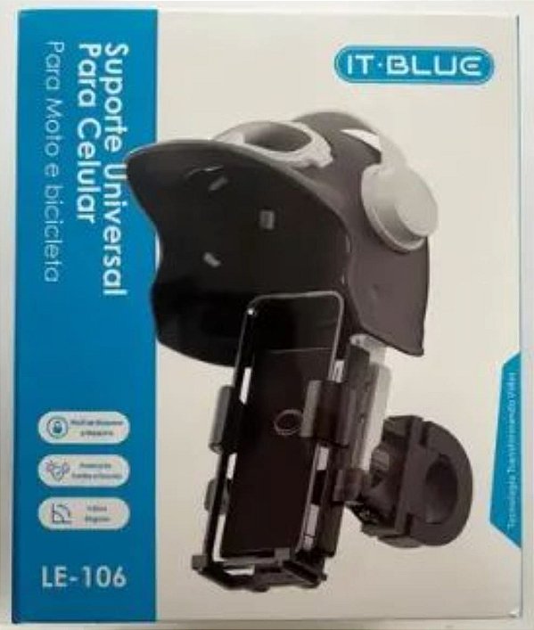 Suporte de celular para moto e bike it-blue le-106