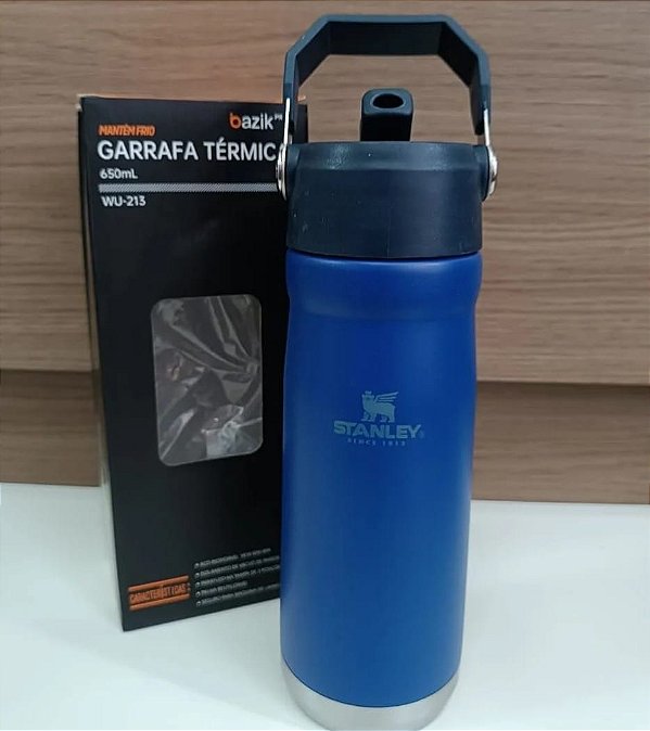 Garrafa termica stanley aço inoxidavel 650 ml 22 z flip straw
