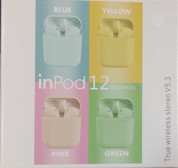 Fone de ouvido bluetooth i12 5.0