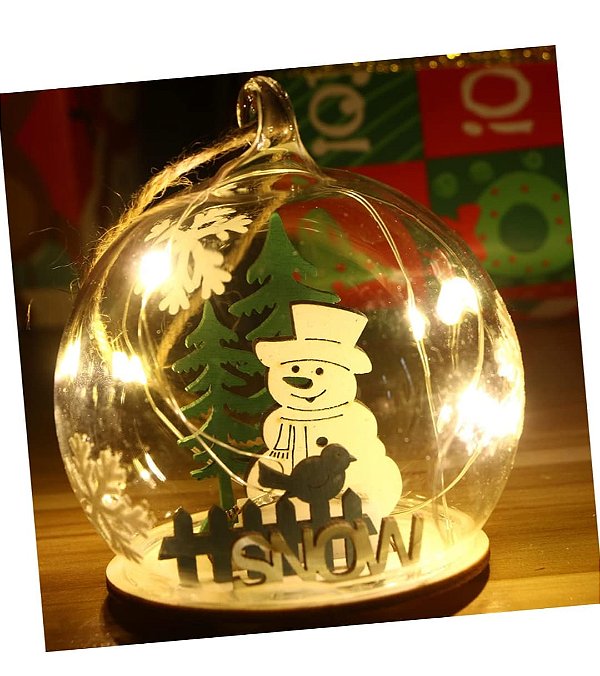 Bola enfeite natal led