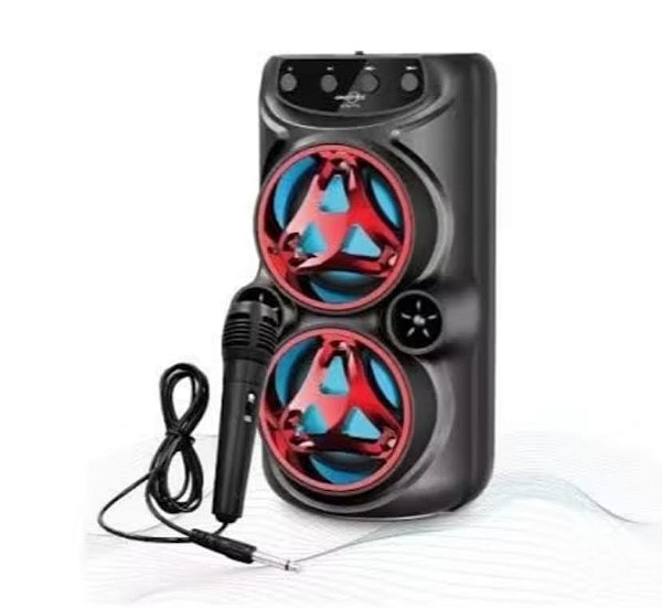 Caixa de som com microfone bluetooth/tf/usb recarregavel greatnice gts-1772