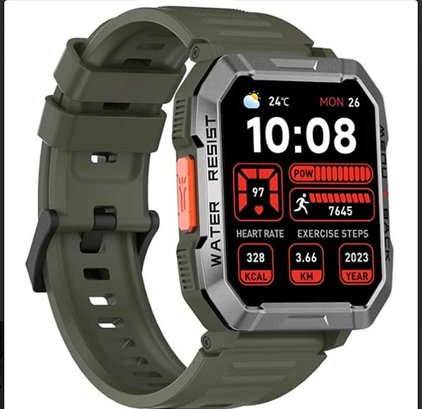 Relogio digital smartwacht blackview w60 2 pulseiras