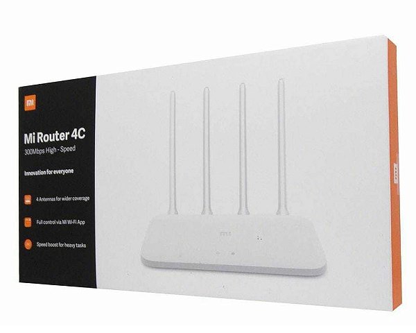Roteador wifi mi router 4c mi 300mbps 4 antenaas