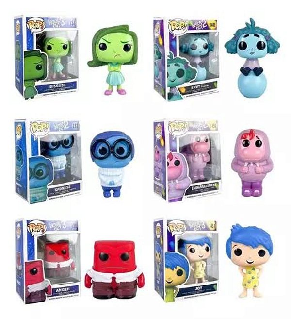 Boneco funko pop inside divertidamente