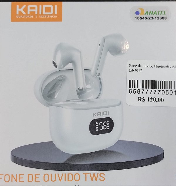 Fone de ouvido bluetooth kaidi kd-7018