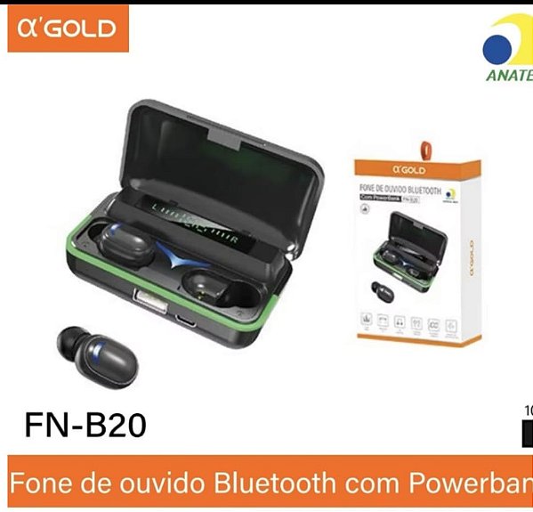 Fone de ouvido bluetooth ox'gold fn-b20