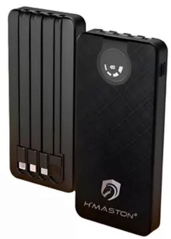 Bateria carregador portatil power bank 10000mah h'maston yd-22