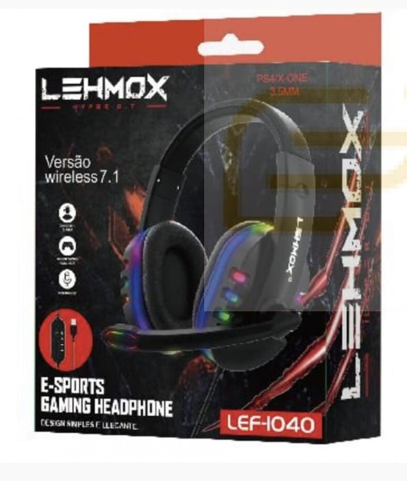 Fone de ouvido gme led 7.1 lehmox lef-1040