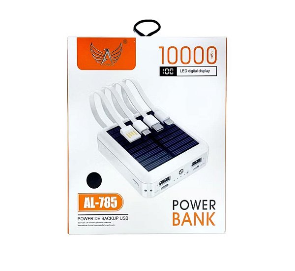 Bateria carregador portatil power bank 10000mah altomex al-785