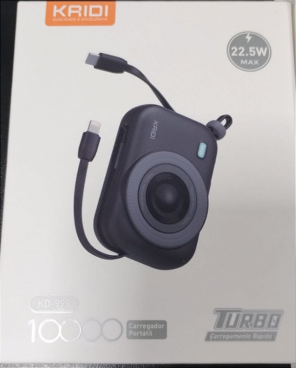 Bateria carregador portatil power bank aproximacao 10000mah kaidi kd-999