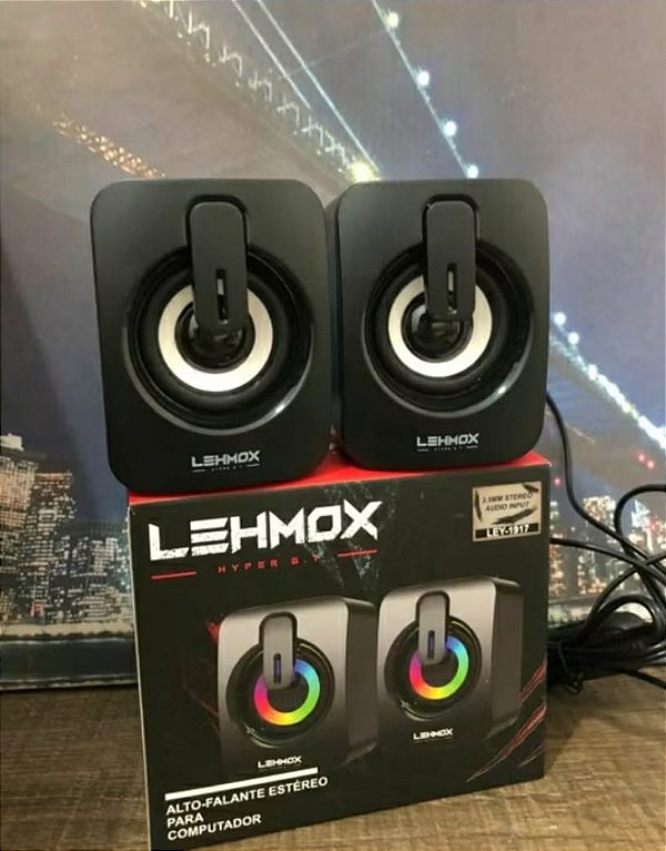 Caixa de som para pc/notebook/ipod/iphone/usb lehmox ley-1917