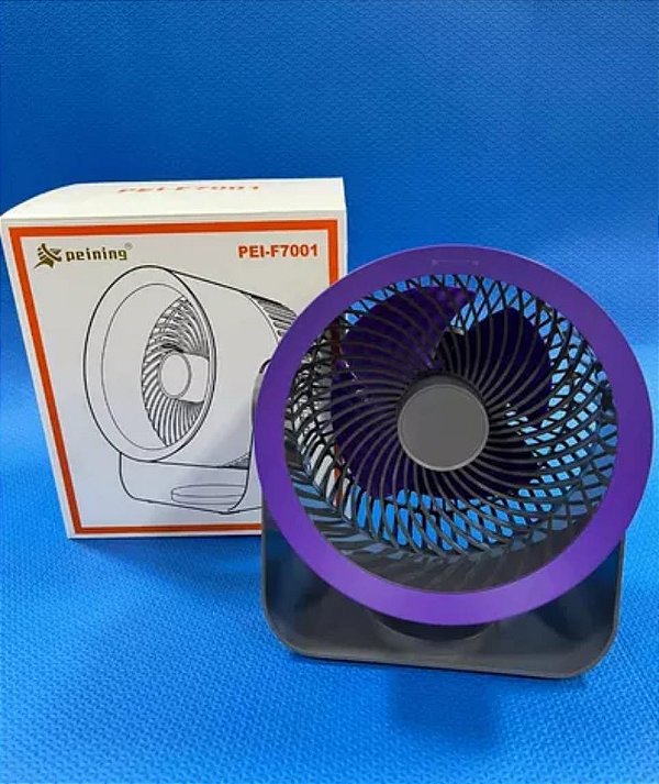 Ventilador de mesa recarregavel peining pei-f7001