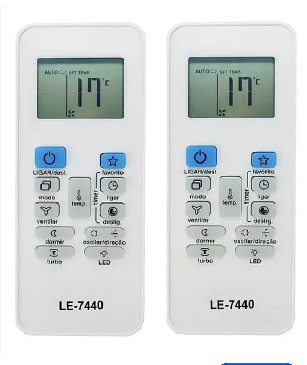 Controle remoto de ar condicionado carrier lelong le-7440