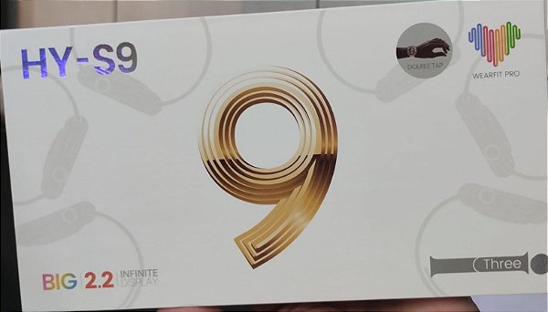 Relogio digital smartwacht wearfit pro hy-s9 big 3 pulseiras