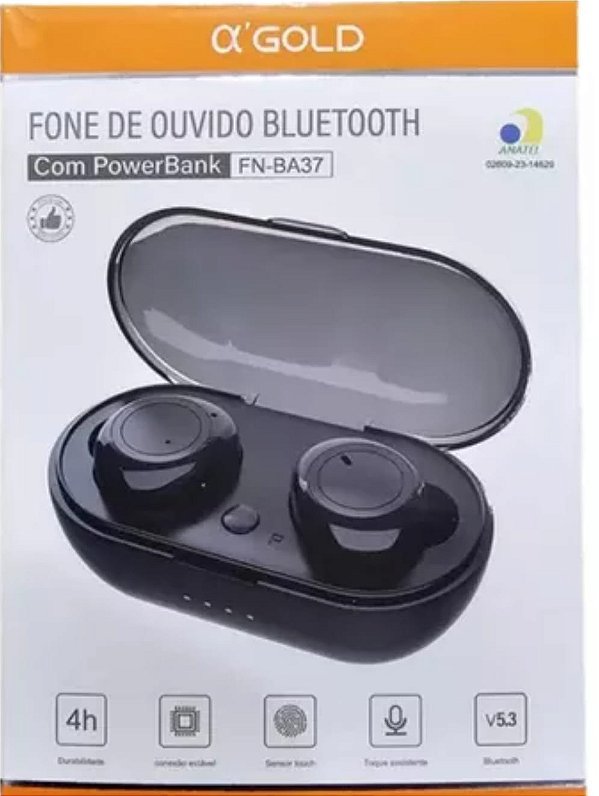 Fone de ouvido bluetooth ox'gold fn-ba37