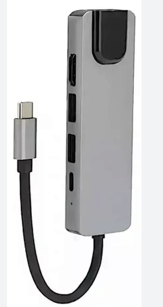 Adaptador tipo c -rj45-sd-hdtva-usb3.0-tipoc-pd mm--911