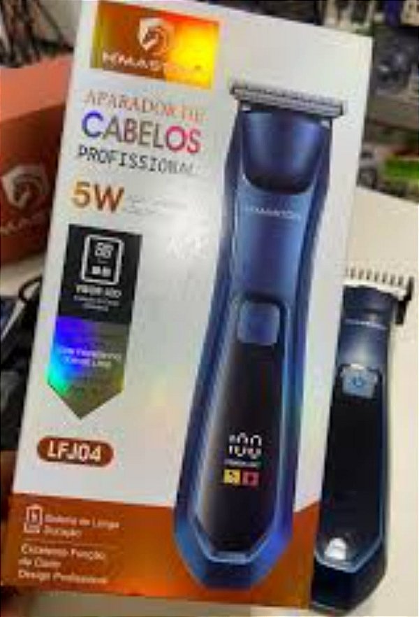 Maquina aparelho de barbear/corte de cabelo e depilacao recarregavel h'maston lfj04