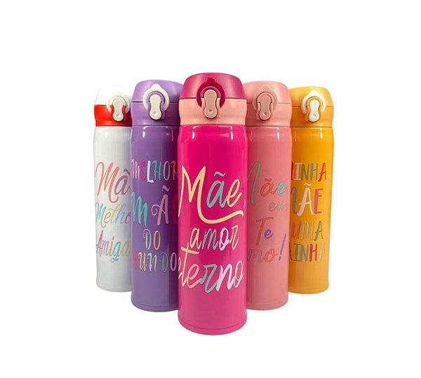 Garrafa termica inter minha mae e uma rainha 450ml
