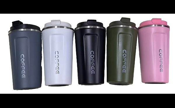 Copo termico com tampa e digital vacuum cup wu-051