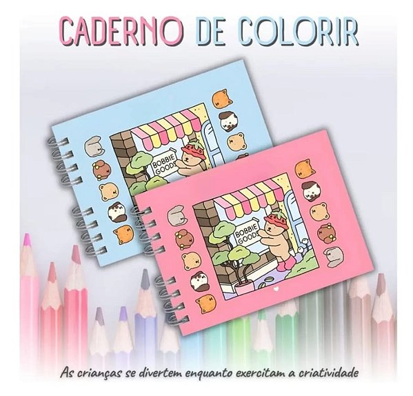 Livro de colorir bobbie goods medio 50 folhas
