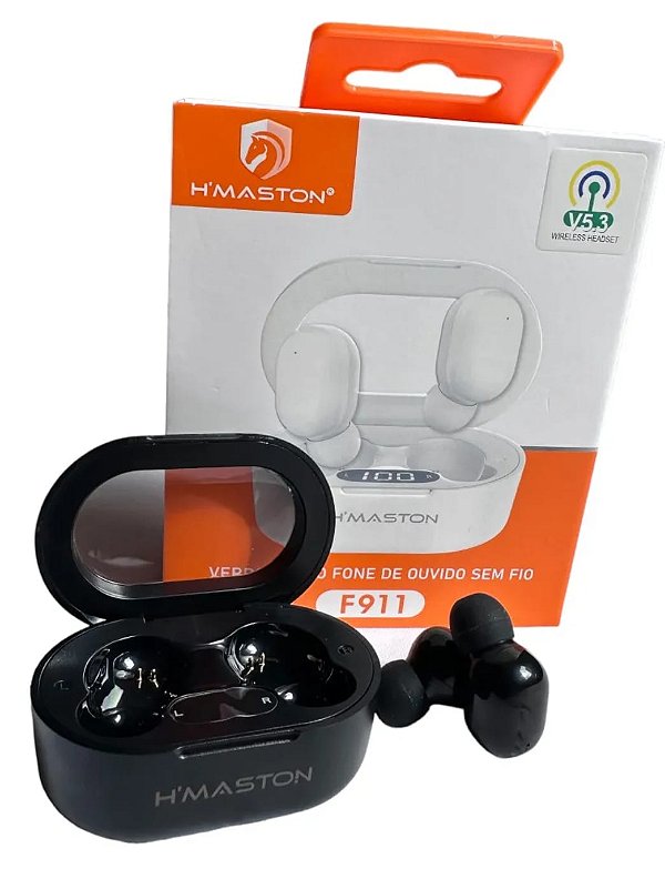 Fone de ouvido bluetooth h'maston f911 branco