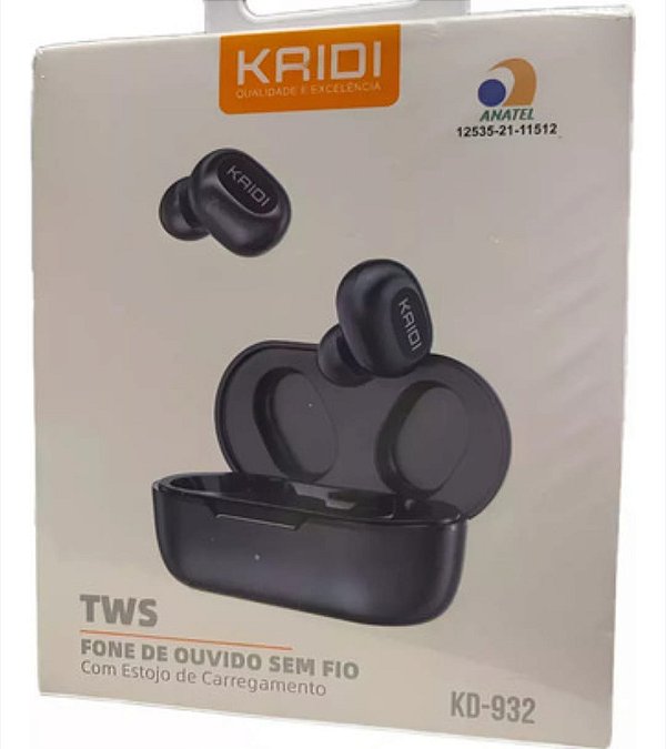 Fone de ouvido bluetooth kaidi kd-932 branco