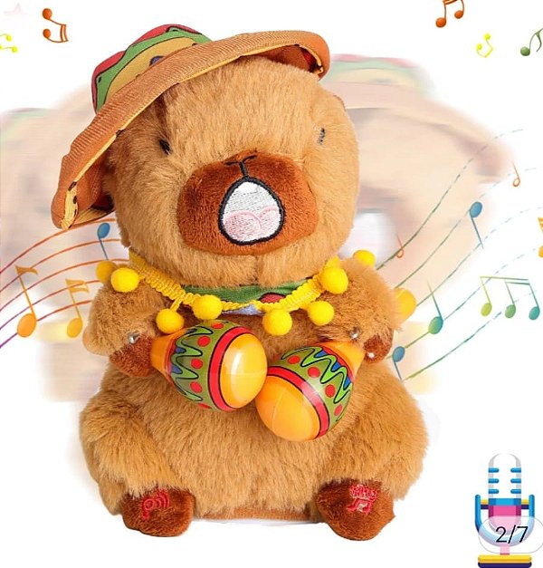 Capivara dancante recarregavel