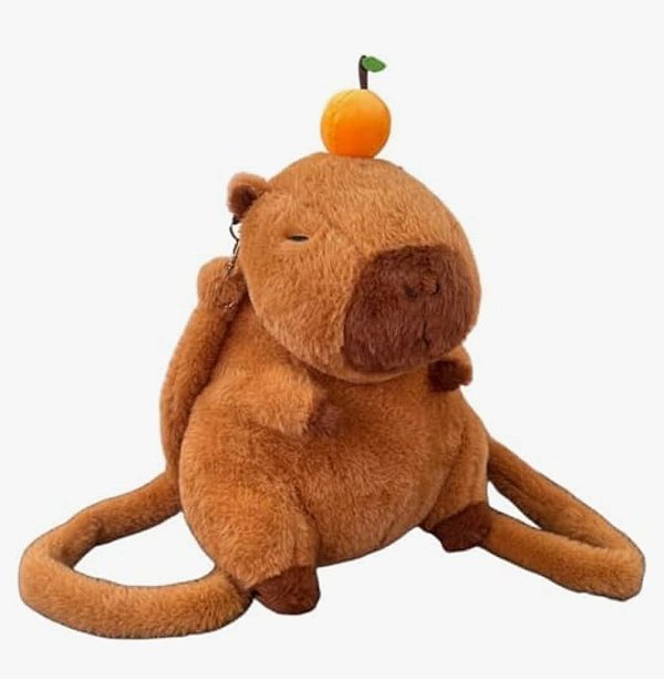 Bolsa capivara pelucia