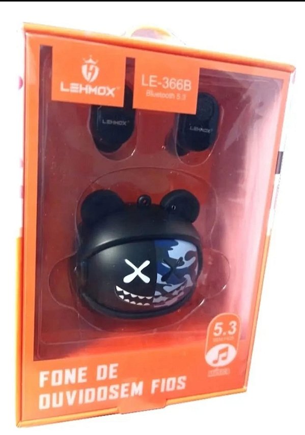 Fone de ouvido bluetooth lehmox le-366b