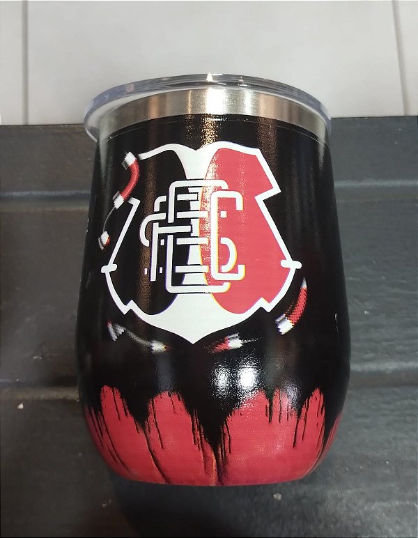 Copo termico com tampa santa cruz 360 ml