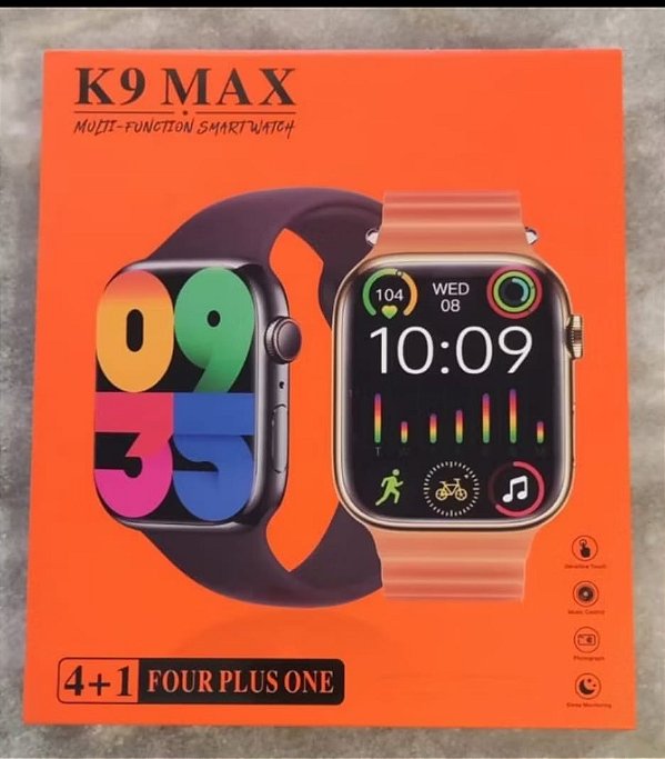 Relogio smartwacht digital k9 max 4 pulseiras
