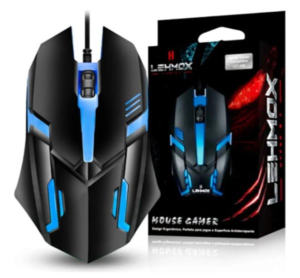 Mouse gamer led lehmox ley-206