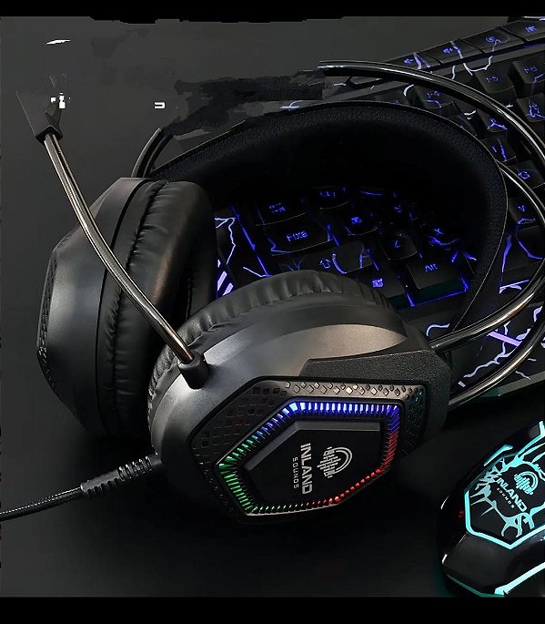 Fone de ouvido gamer led lehmox ley-2263