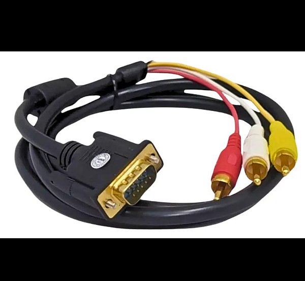 Cabo vga para rca ketchup kt-6617