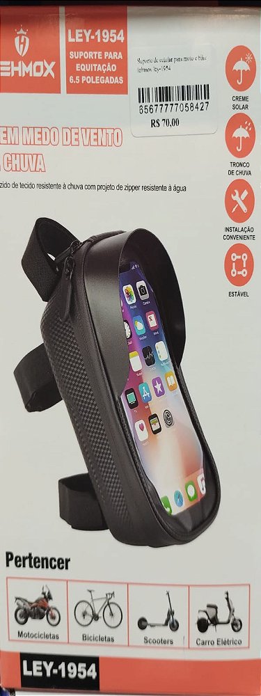 Suporte de celular para moto e bike lehmox ley-1954