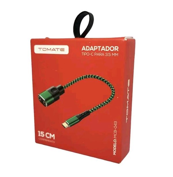 Conector adaptador tipo c para p2  audio