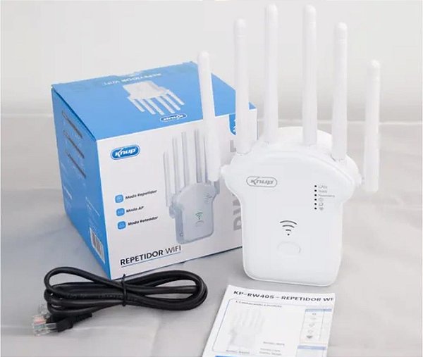 Repetidor de sinal wifi knup 300 mbpsrw405